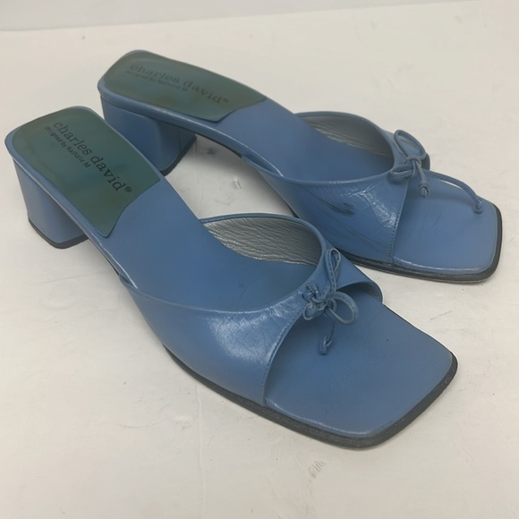 Vintage Charles David designed by Nathalie M Original Leather Heeled Sandal 6.5 - Picture 2 of 11